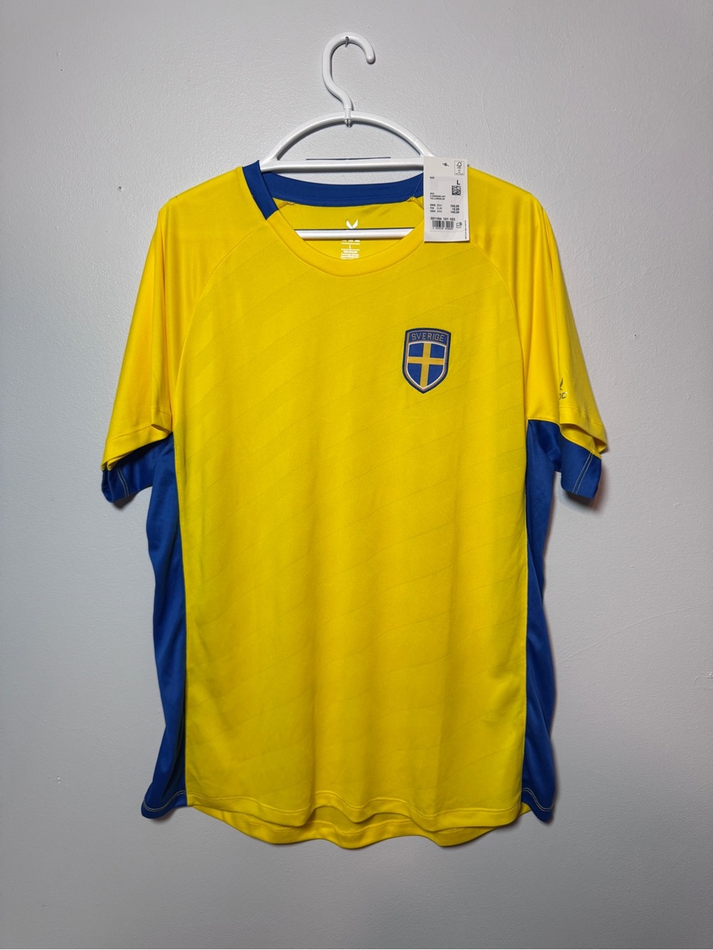 Yellow and Blue Sweden National Team Jersey